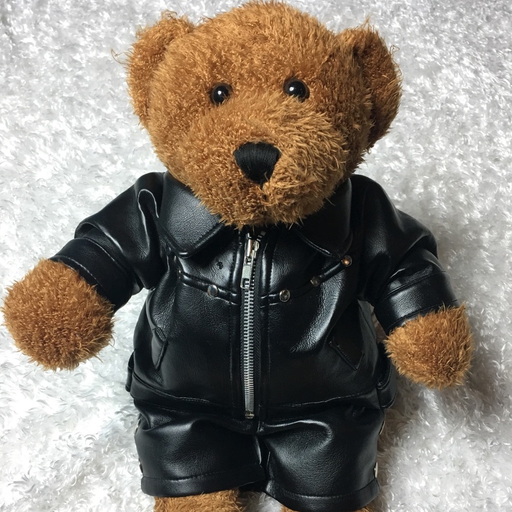 Dan Dee Buttery Soft Dress Me Biker Harley  Bear